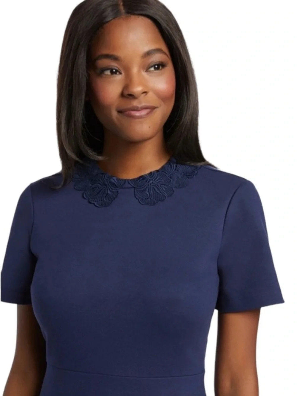Draper James Navy Blue Tailored Dress